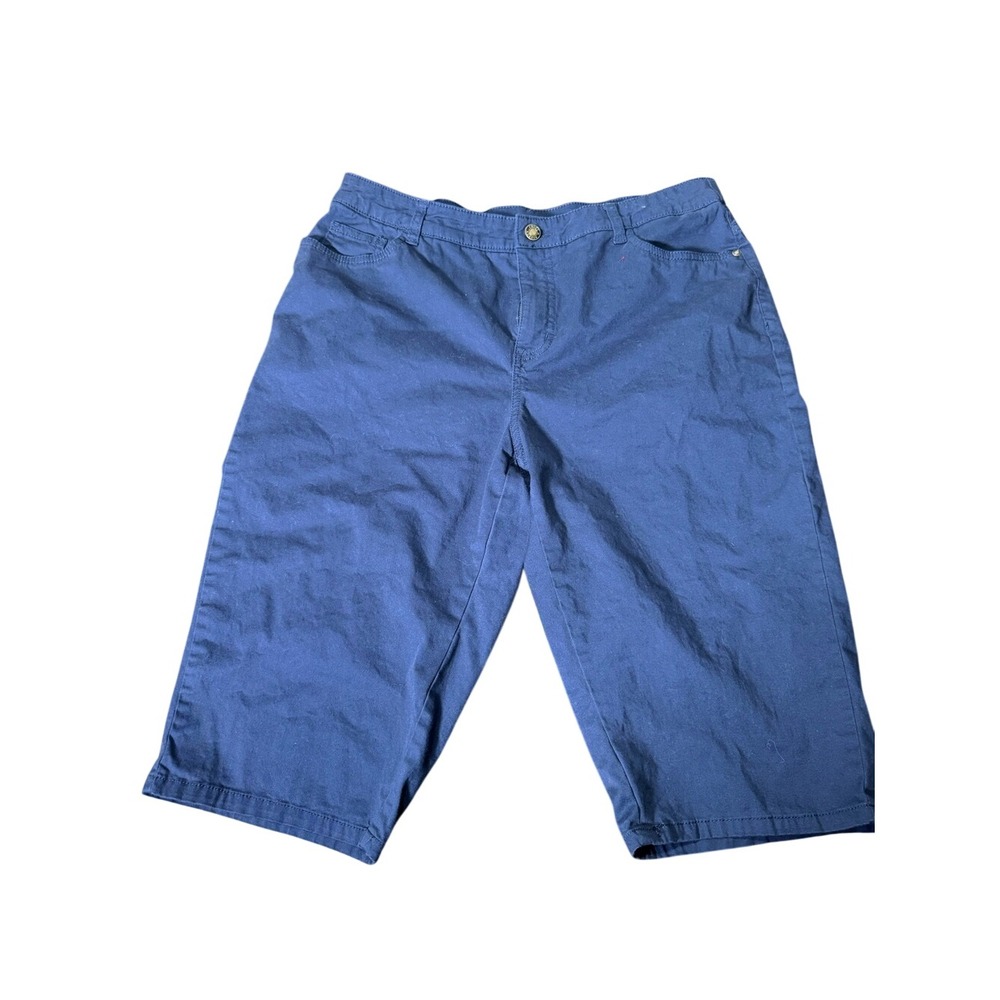 croft & barrow Women's Navy Bermuda Shorts